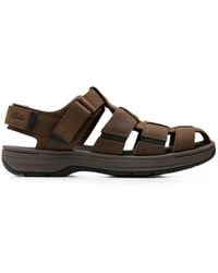 Clarks - Saltway Cove Leather Caged Sandals - Lyst