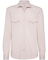 Brunello Cucinelli - Chemise À Manches Longues - Lyst
