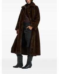 Valentini - Belted Faux-Fur Coat - Lyst