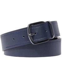 Piquadro - Prong-Buckle Grained-Leather Belt - Lyst