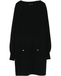 Liu Jo - Button-Embellished Boat-Neck Mini Dress - Lyst