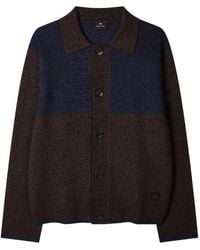 Paul Smith - Button-Up Colour-Block Cardigan - Lyst