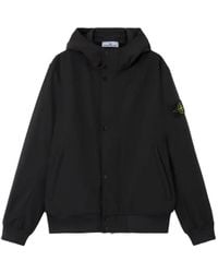 Stone Island - 4100118 Light Soft Shell Hooded Jacket - Lyst