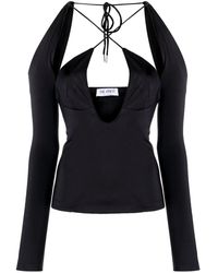 The Attico - Top Zane con aberturas - Lyst
