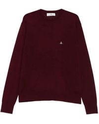 Vivienne Westwood - Trui Met Ronde Hals Verfraaid Met Orb-Logo - Lyst