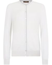 Moorer - Button Cardigan - Lyst