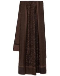 Liu Jo - Leopard-Print Logo-Pattern Scarf - Lyst
