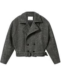 Isabel Marant - Ethan Herringbone-Pattern Belted Coat - Lyst
