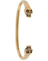 Alexander McQueen Manchetten Met Doodskop - Metallic