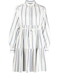 Woolrich - Mini-jurk Met Gestrikte Taille - Lyst