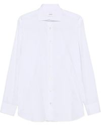 Lardini - Spread-Collar Long-Sleeve Shirt - Lyst