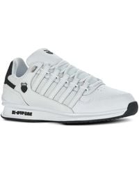 K-swiss - Leather Lace-Up Trainers - Lyst