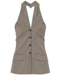 Nanushka - Tarsila Tailored Halterneck Top - Lyst