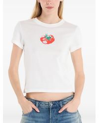 Nike - Graphic-Print Cropped T-Shirt - Lyst