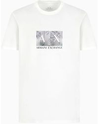 ARMANI EXCHANGE - T-Shirt Mit Logo-Print - Lyst