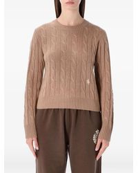 Sporty & Rich - Cable-Knit Crew-Neck Sweater - Lyst