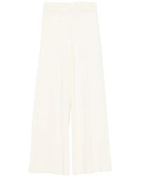 SERGIO MORETTI FIRENZE - Wide-Leg Knitted Trousers - Lyst