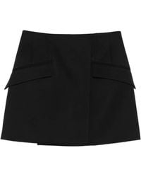 Givenchy - Flap-Pocket Mini Skirt - Lyst