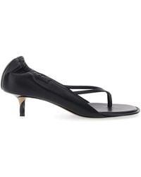 Jacquemus - Gathered Leather Sandals - Lyst