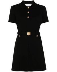 Miu Miu - Mini-Jurk Met Logo - Lyst