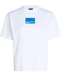 KARL LAGERFELD - Logo-Print T-Shirt - Lyst