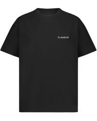 flâneur - T-Shirt mit Logo-Print - Lyst