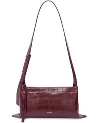 Jil Sander - Cherry Empire Crocodile Effect Shoulder Bag - Lyst