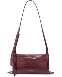 Jil Sander - Cherry Empire Crocodile Effect Shoulder Bag - Lyst