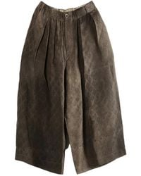 Uma Wang - Pleated Pattern Trousers - Lyst
