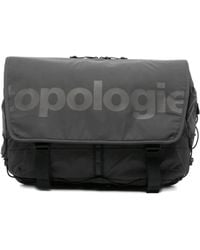Topologie - Borsa Messenger Con Stampa Logo - Lyst