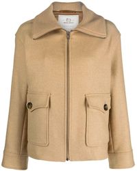 Woolrich - Zip-up Ribbed-collar Jacket - Lyst