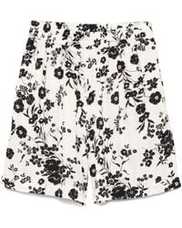Laneus - Floral-Print Shorts - Lyst