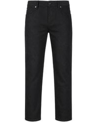 Emporio Armani - Logo-Plaque Jeans - Lyst