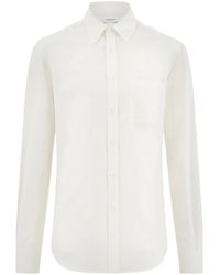 Ferragamo - Long Sleeved Cotton Shirt - Lyst
