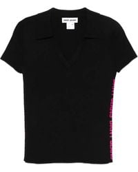 DKNY - V-Neck Side-Logo T-Shirt - Lyst