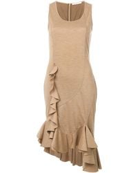 Givenchy - Gebreide Midi Jurk Met Franjes - Lyst