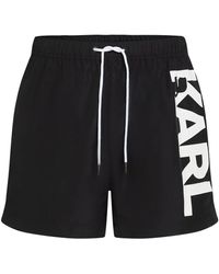 Karl Lagerfeld - Costume Da Bagno Con Logo - Lyst