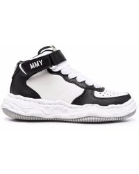 Maison Mihara Yasuhiro - Embroidered-Logo Hi-Top Sneakers - Lyst