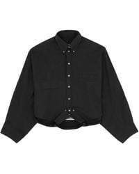 MM6 by Maison Margiela - Buttoned Long-Sleeved Shirt - Lyst