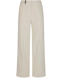 Peserico - Button-Fastening Trousers - Lyst