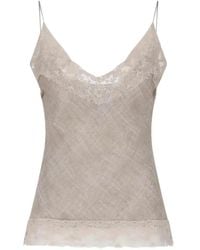 Ermanno Scervino - Lace Trim Tank Top By - Lyst