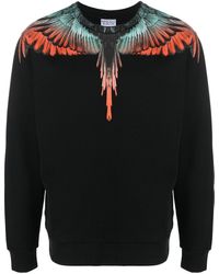 Marcelo Burlon - Icon Wings Organic Cotton Sweatshirt - Lyst