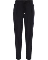 Peserico - Pleat-Detail Drawstring-Waist Trousers - Lyst