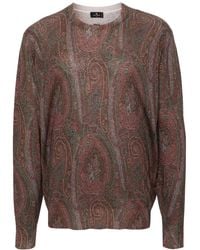 Etro - Jersey Con Motivo De Cachemira En Jacquard - Lyst
