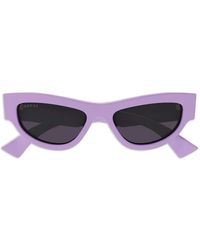 Gucci - Cat-Eye Logo Sunglasses - Lyst