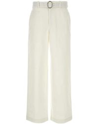 Jil Sander - ベルテッド ワイドパンツ - Lyst