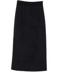 Agl Attilio Giusti Leombruni - Elasticated-Waistband Midi Skirt - Lyst