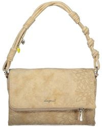 Desigual - Medium Floral-Embossed Knotted Shoulder Bag - Lyst