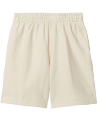 Burberry - Shorts mit Logo-Patch - Lyst