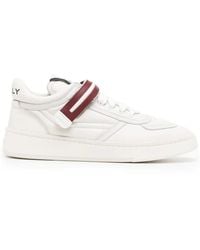 Bally - Logo-Patch Leather Sneakers - Lyst